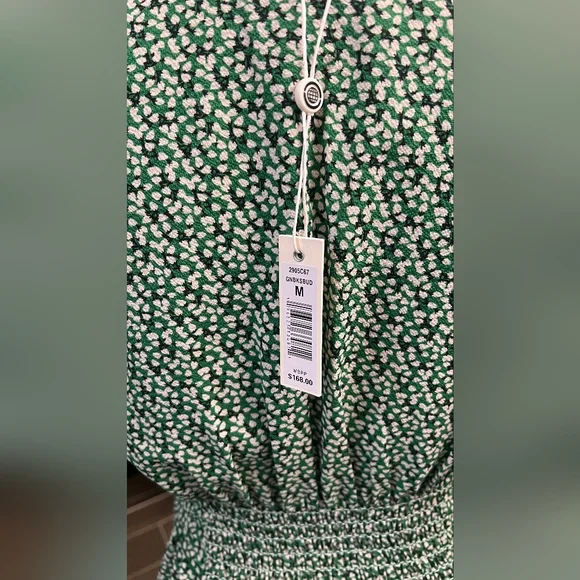 Max Studio Green Patterned Wrap Dress - Picture 6 of 9